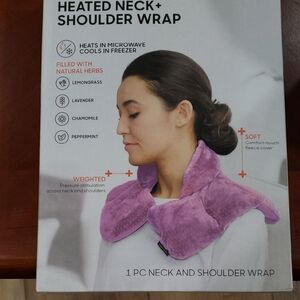 Purple Heated Neck and Shoulder Wrap